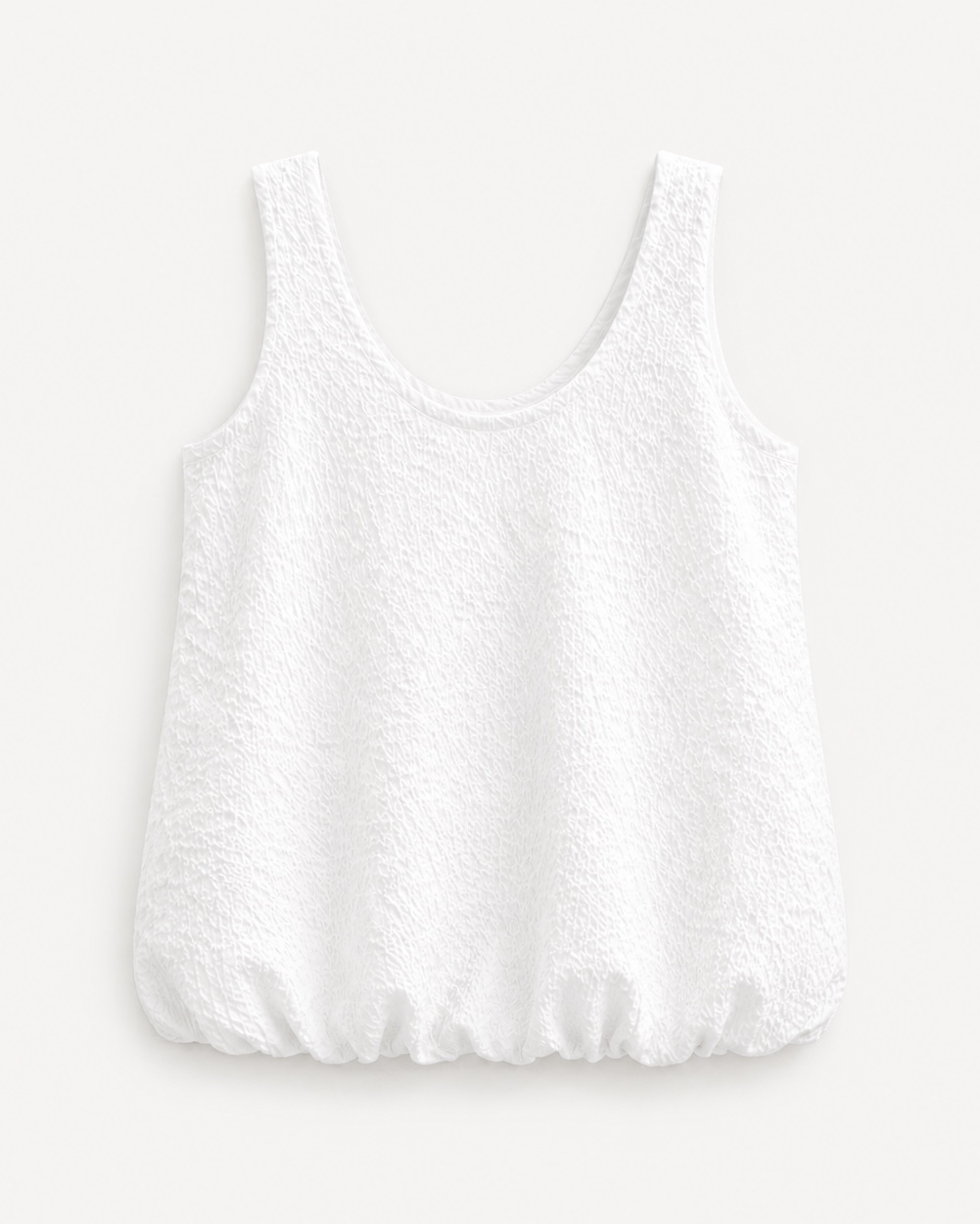 Textured U Neck Blouse