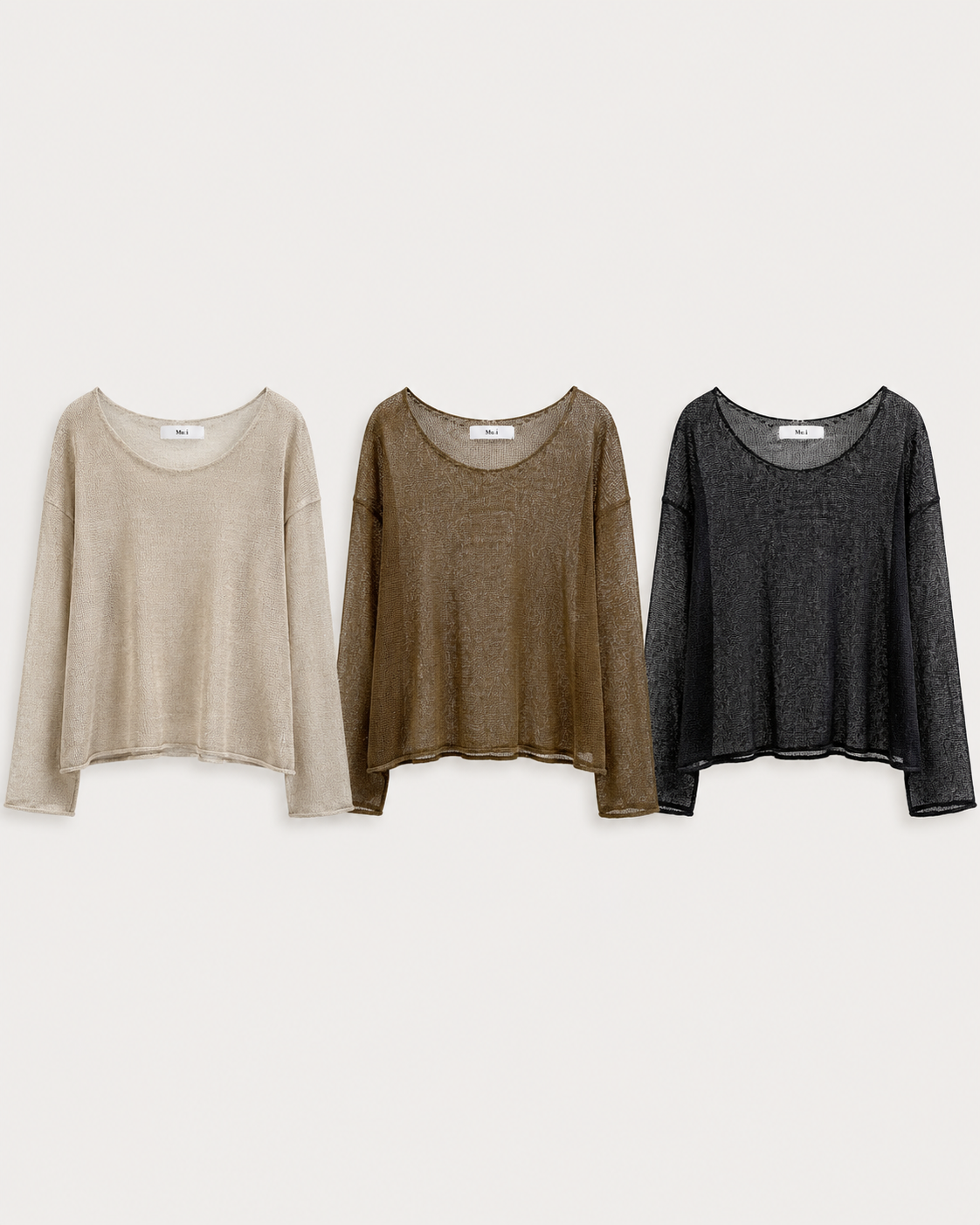 Wide V Neck Knit Top