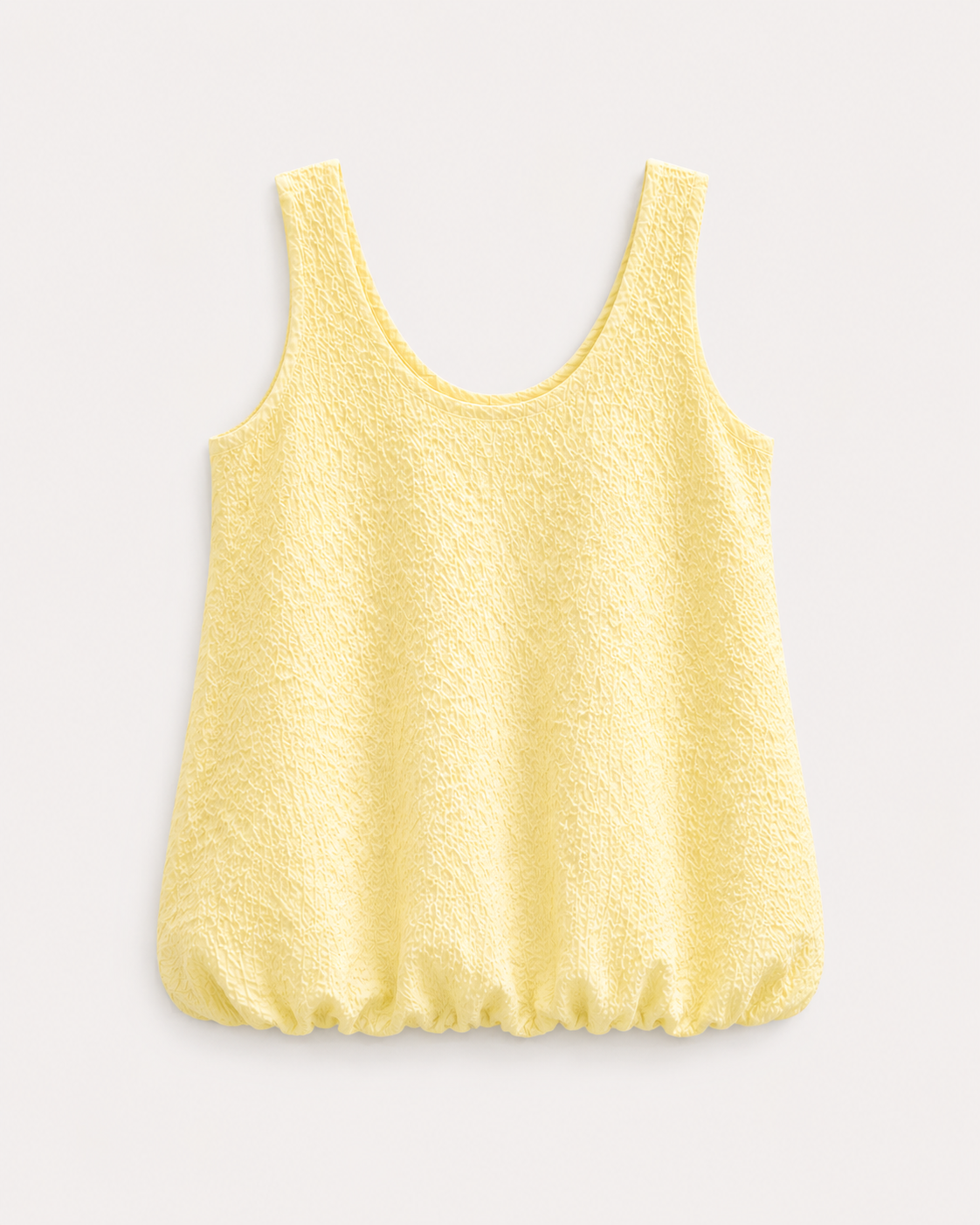 Textured U Neck Blouse
