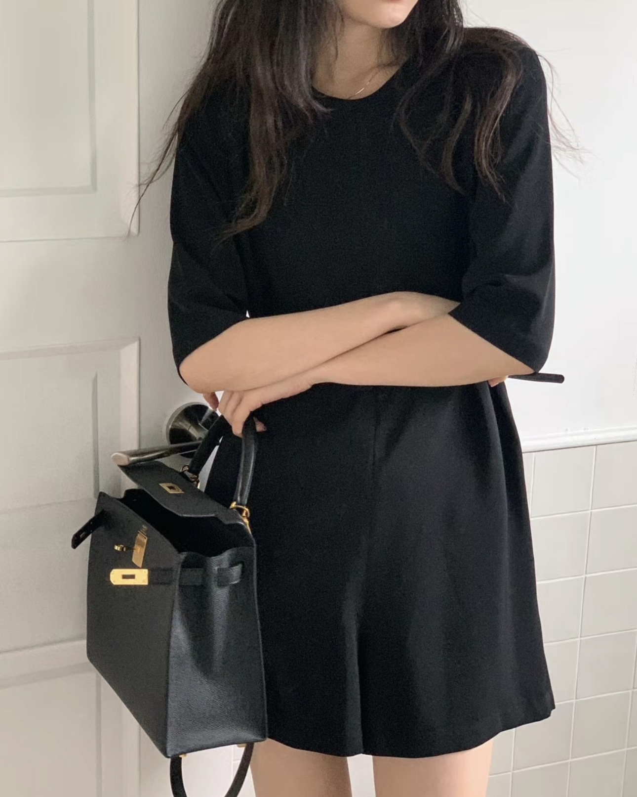 Peek Back Shorts Jumpsuit