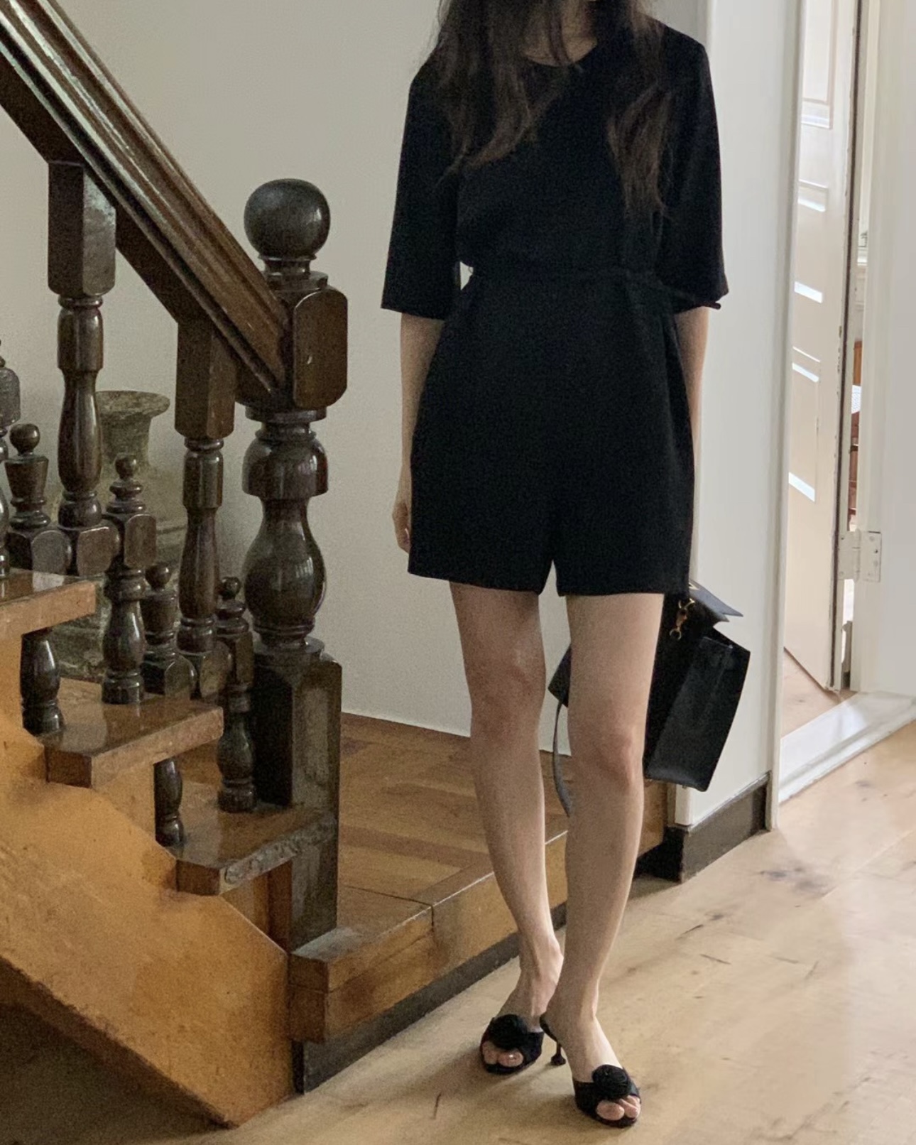 Peek Back Shorts Jumpsuit