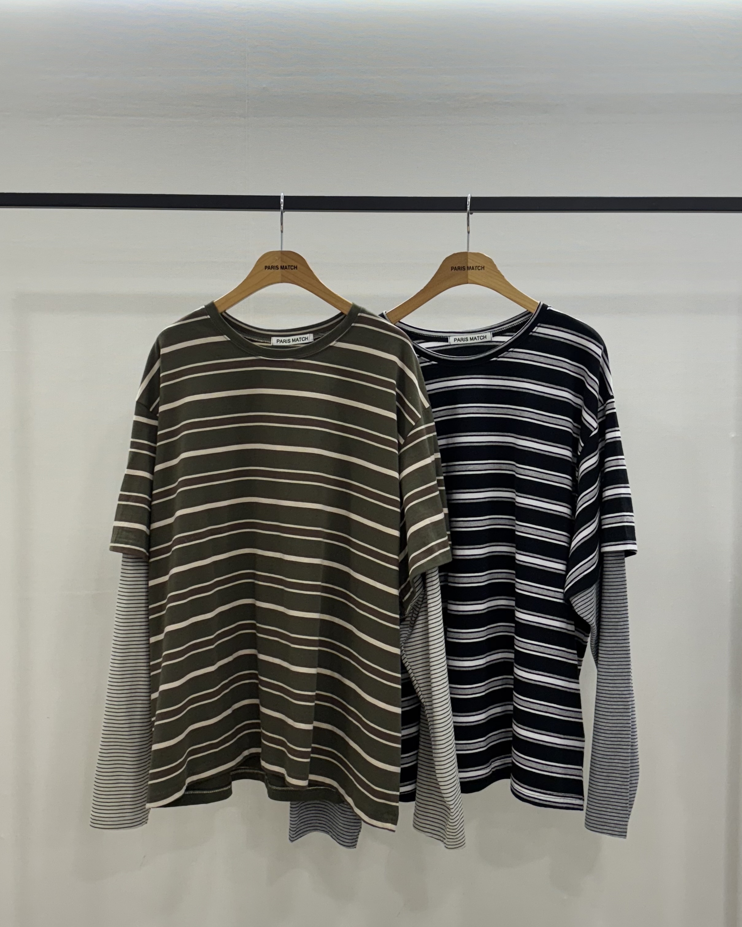 Stripe 2 Piece Layered Tee