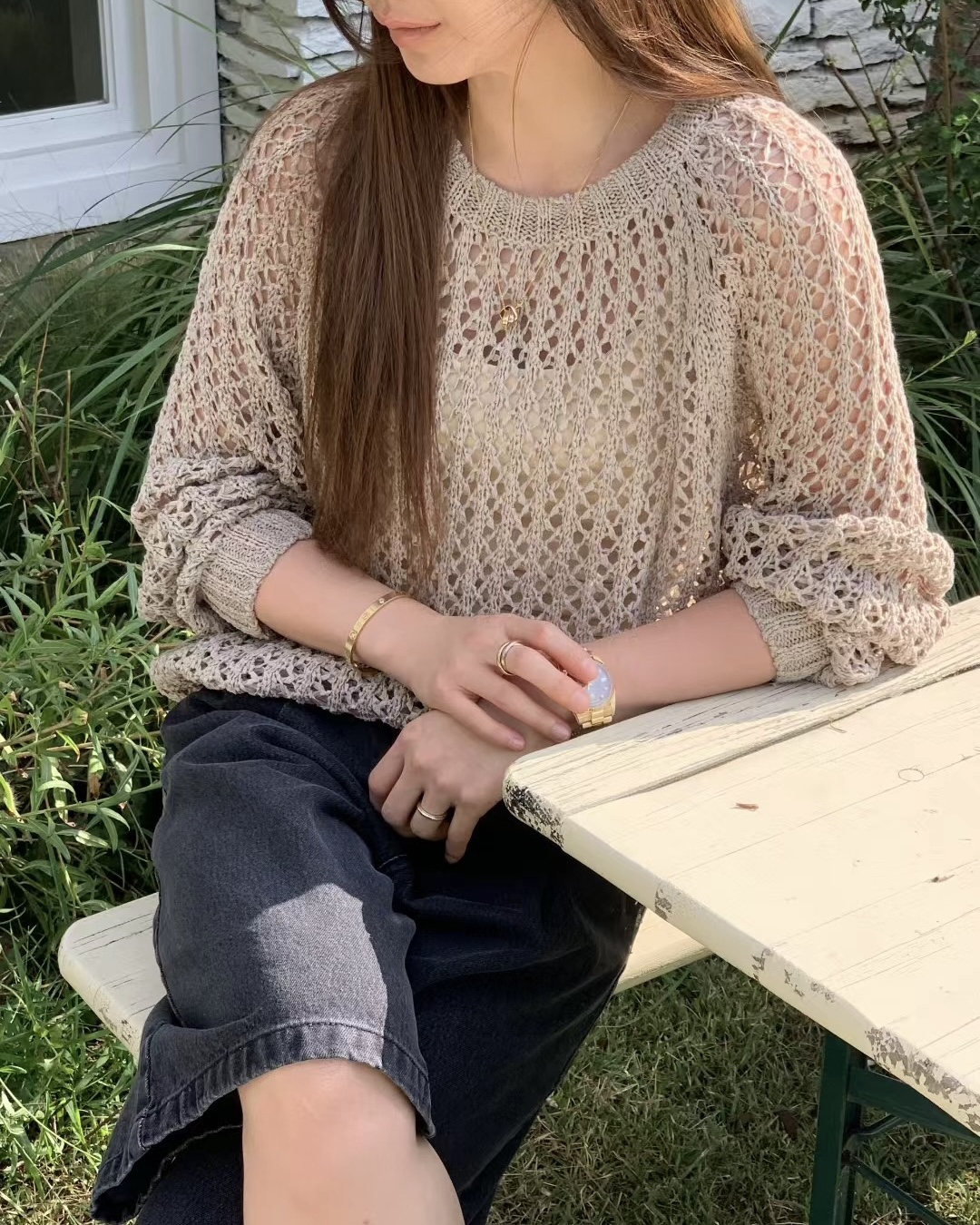 Crochet Autumn Knit Top