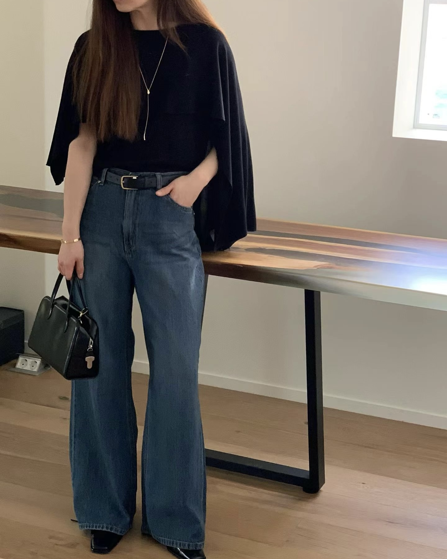 Straight Mid Denim Jeans
