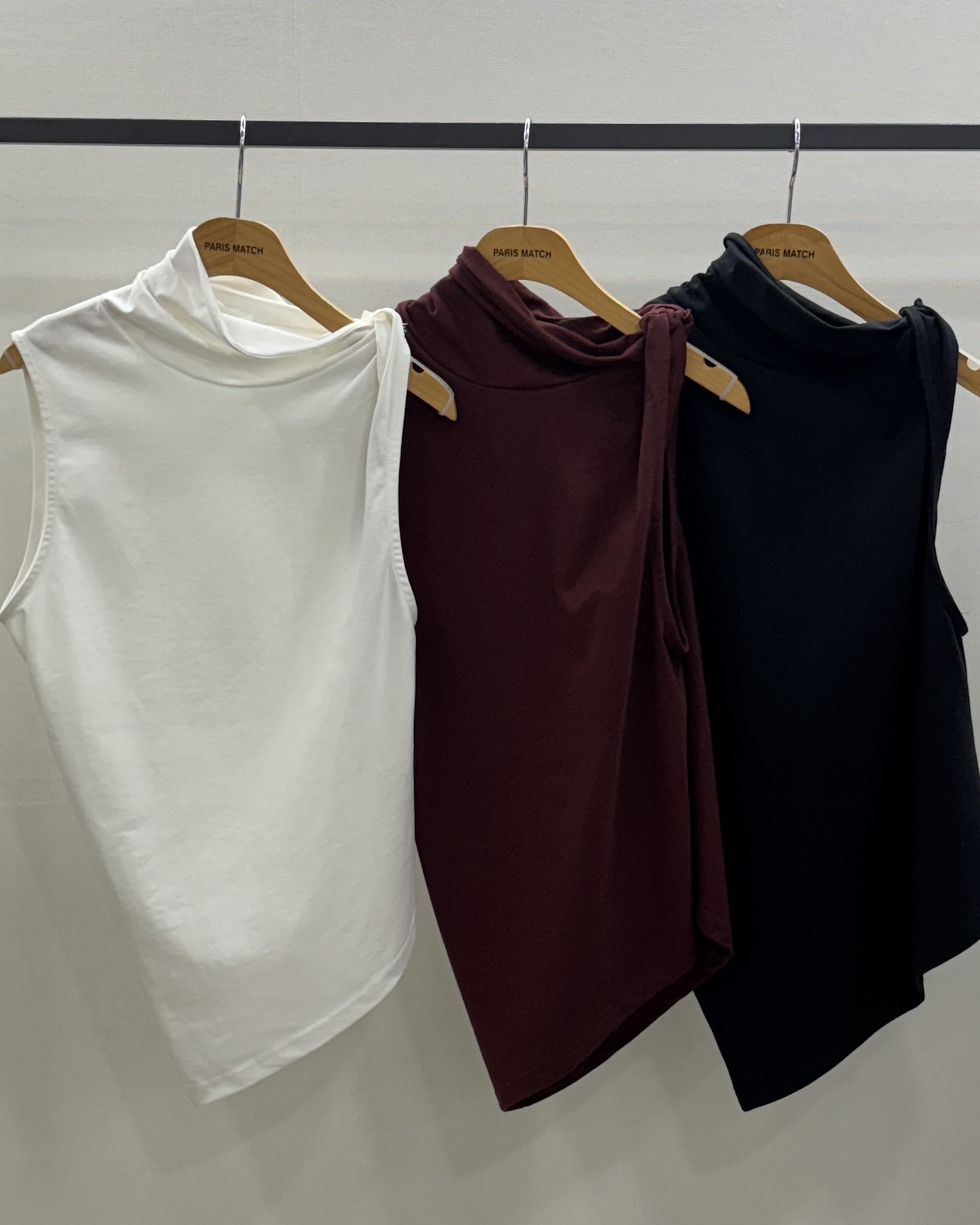 Side Tie Slant Bottom Blouse