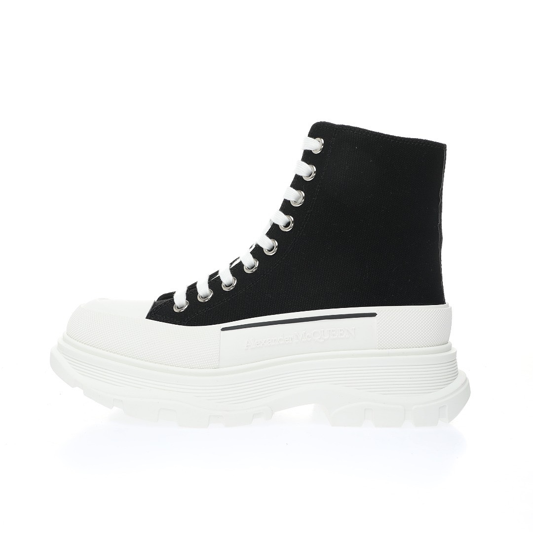 Alexander McQueen Chunky Tread Slick Mid Boots