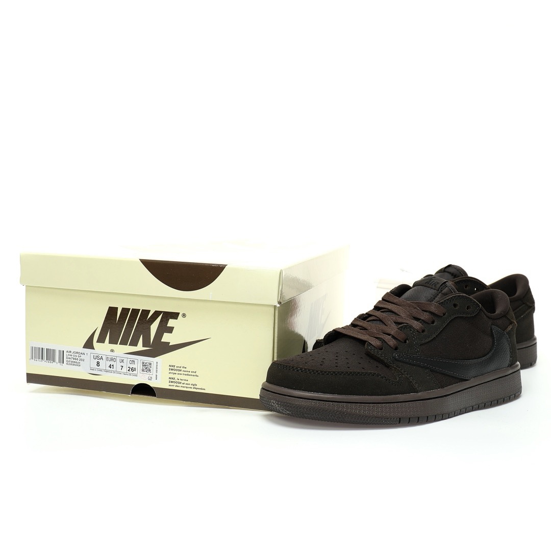 Travis Scott X Nike Air Jordan 1 Low OG SP"Velvet Brown"AJ1