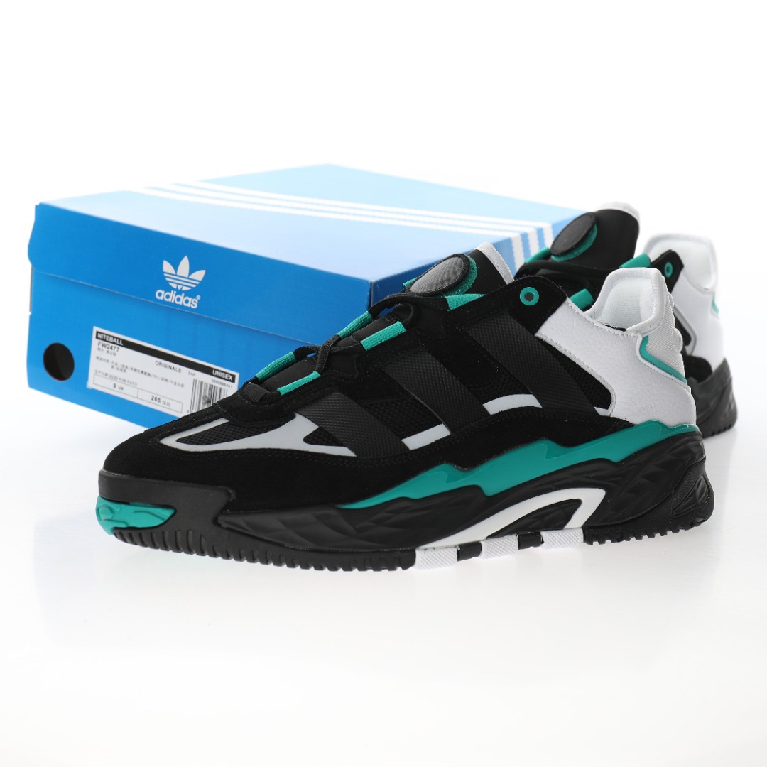 Adidas Originals Niteball"Black/Gold/Duck Bill Green