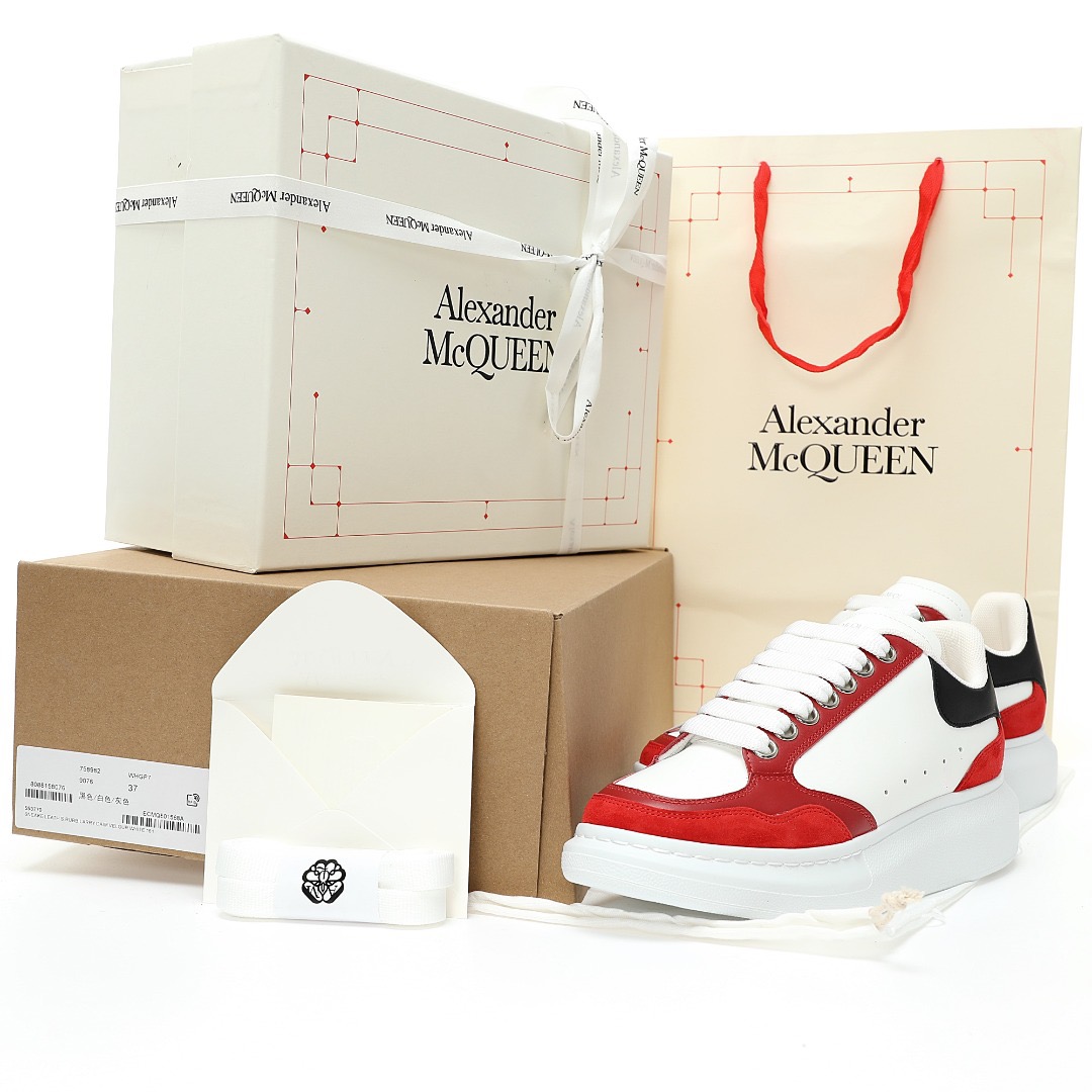 Alexander McQueen Oversized Exaggerated-Sole Suede Leather Sneakers