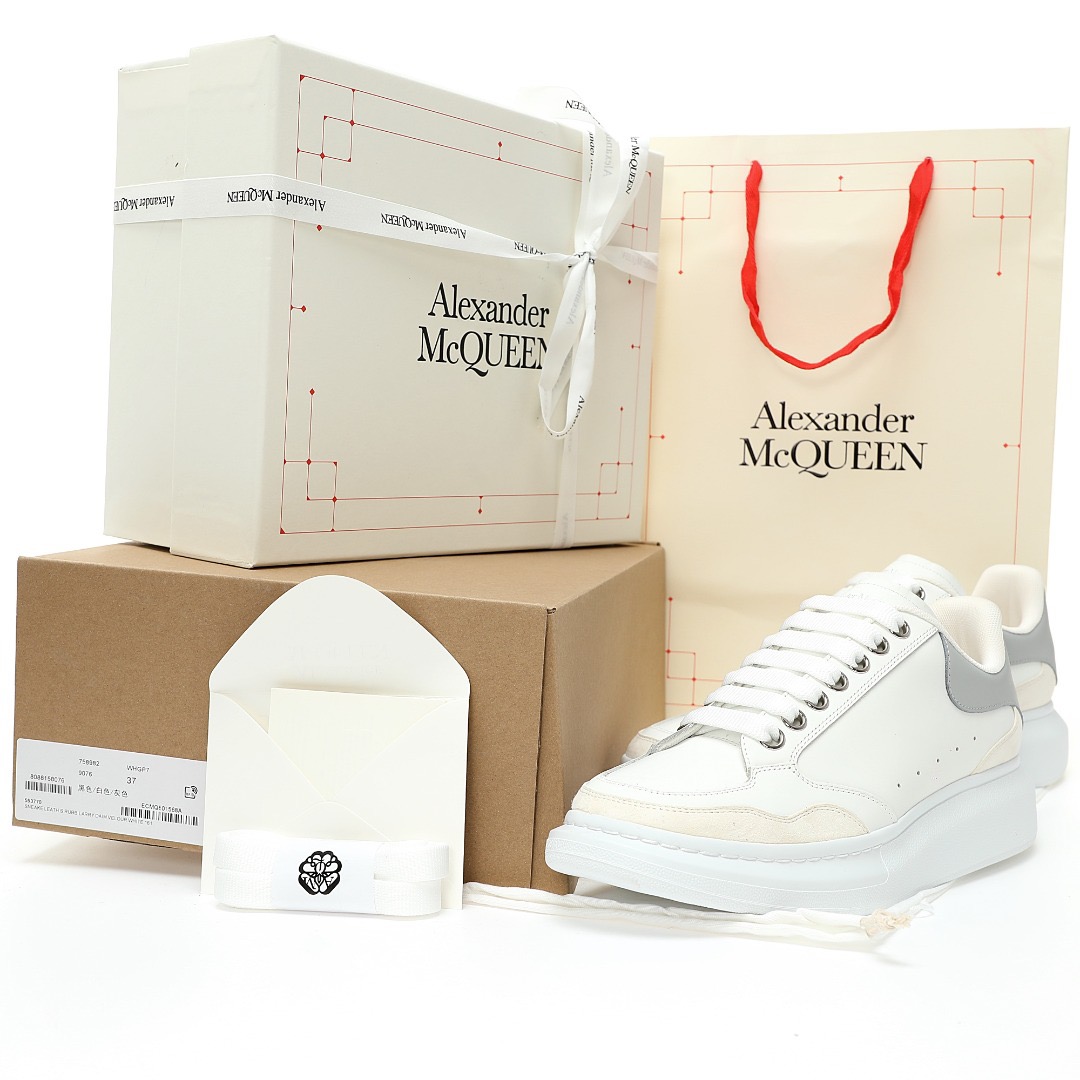 Alexander McQueen Oversized Exaggerated-Sole Suede Leather Sneakers
