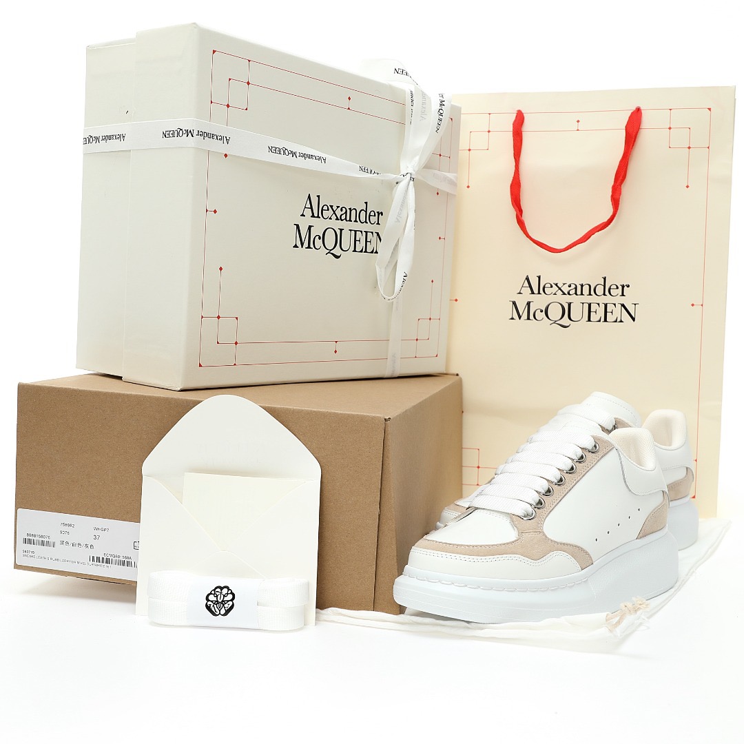 Alexander McQueen Oversized Exaggerated-Sole Suede Leather Sneakers