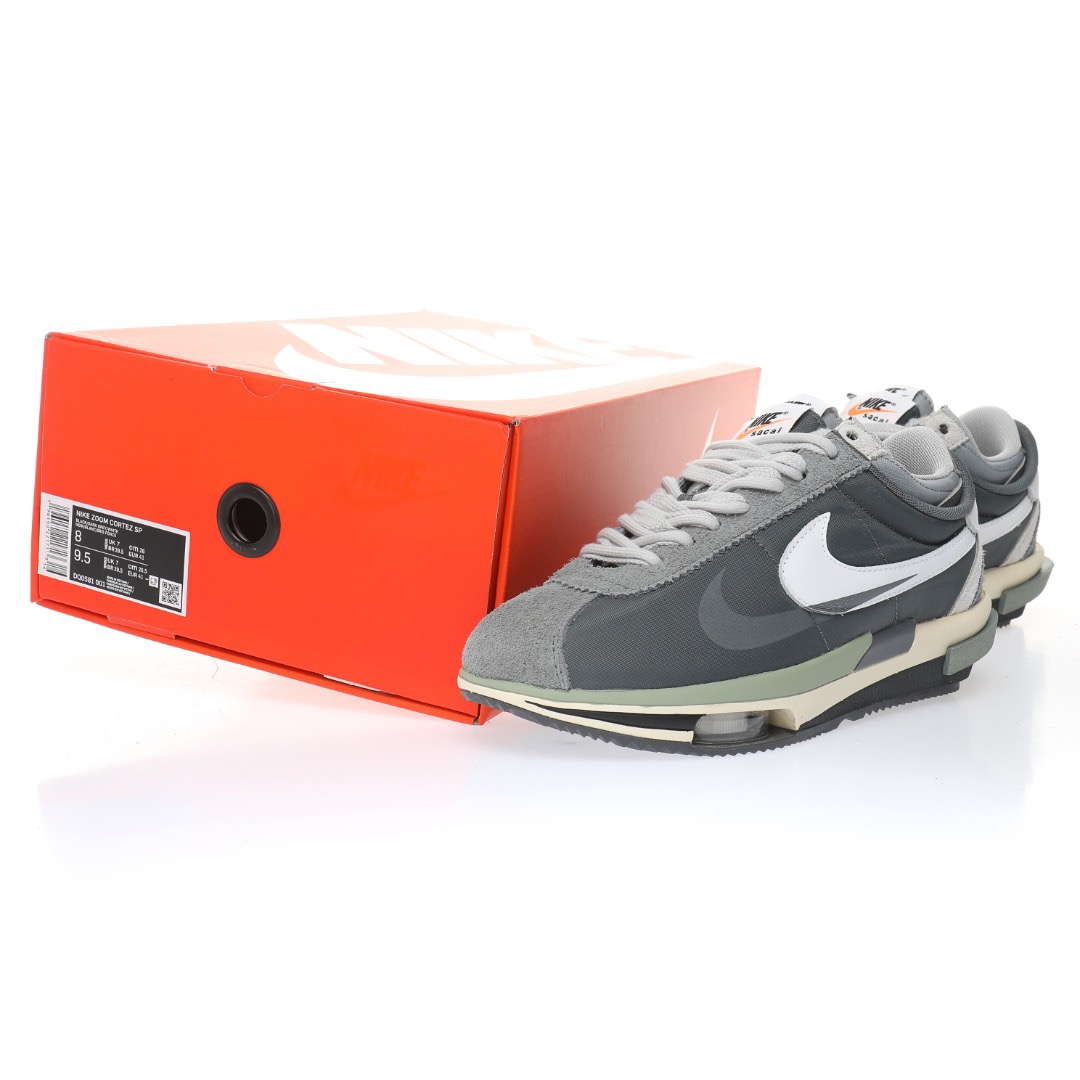 Sacai x Nike Air Zoom Cortez SP 4.0"Grey White"4.0