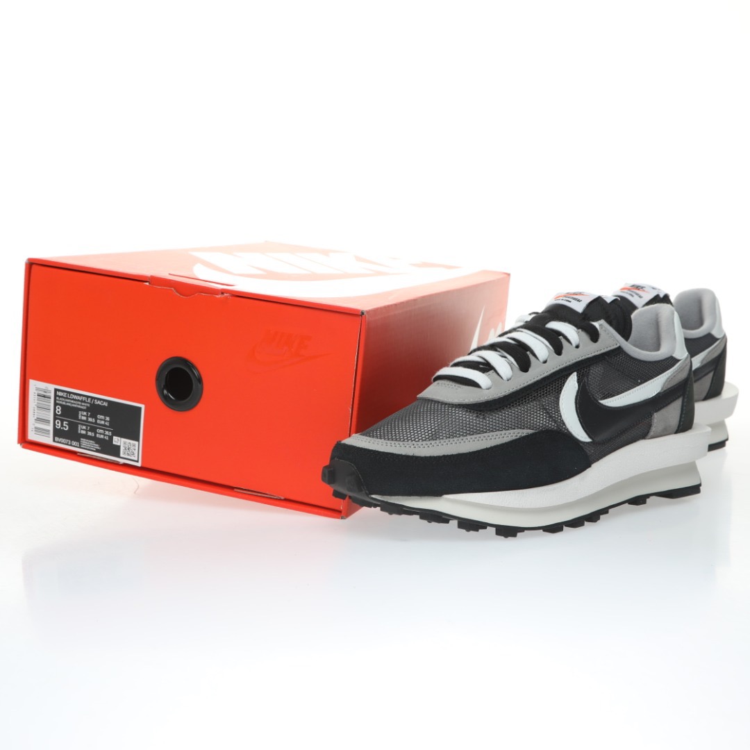 Sacai x Nike LDV Waffle Daybreak"Black/Grey/White"