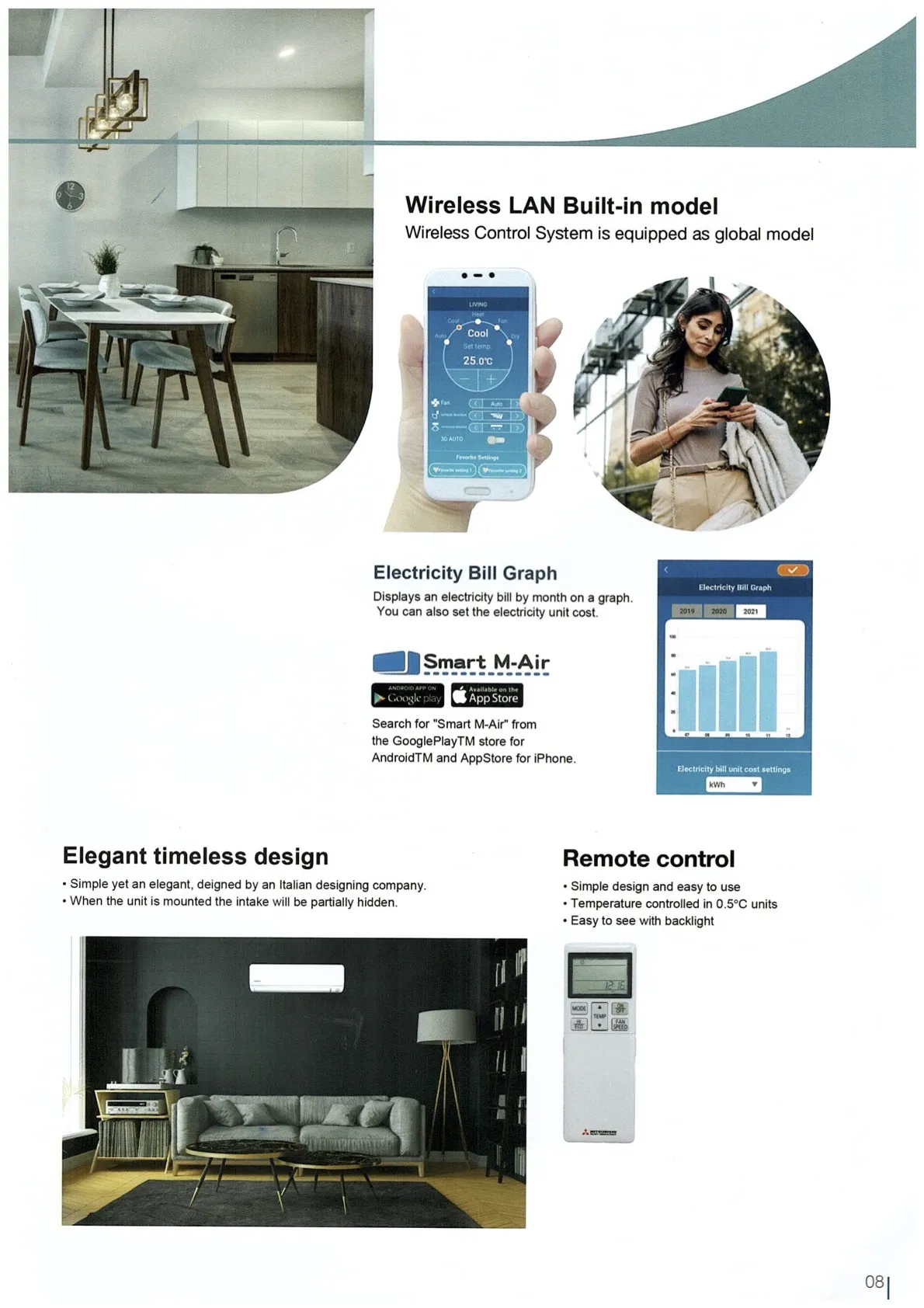 Mitsubishi Heavy Industries System 1 AIRCON SRC13YVSW7/ SRK13YVSW7