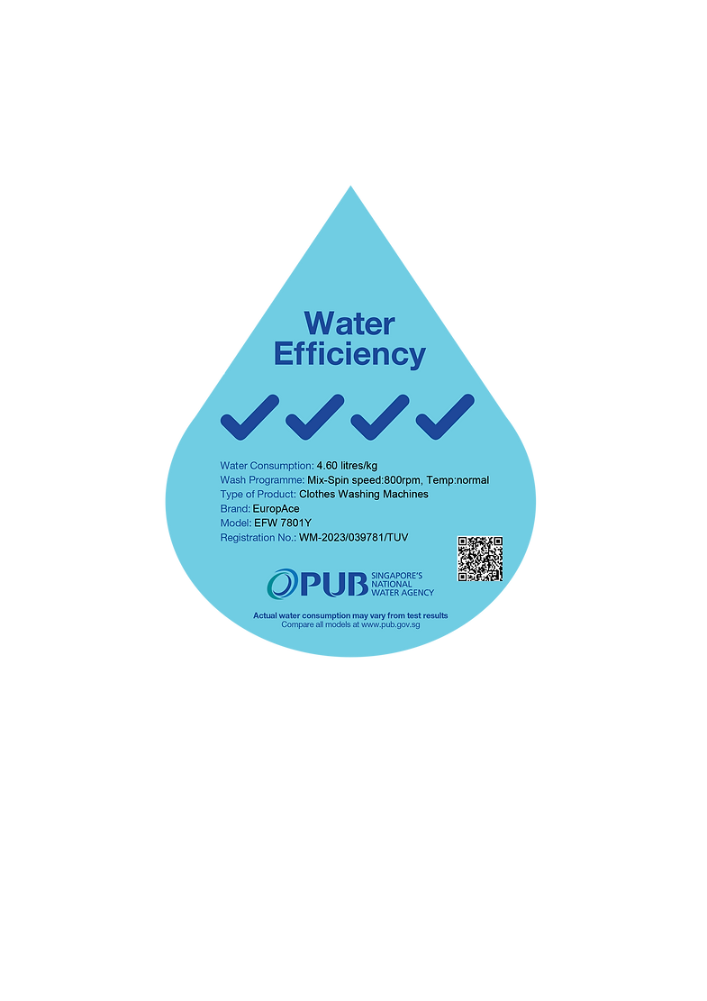 Europace EFW 7801Y 8 KG 3D Steam Front Load Washing Machine