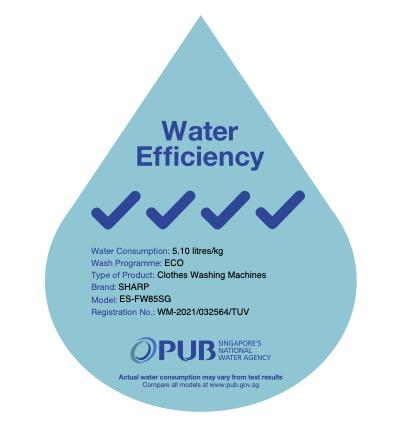 *New* Sharp 8.5Kg Front Load Washing Machine – ES-FW85SG