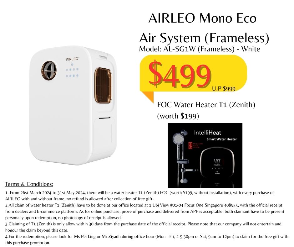 *New* AIRLEO Mono Eco Air System (Frameless)