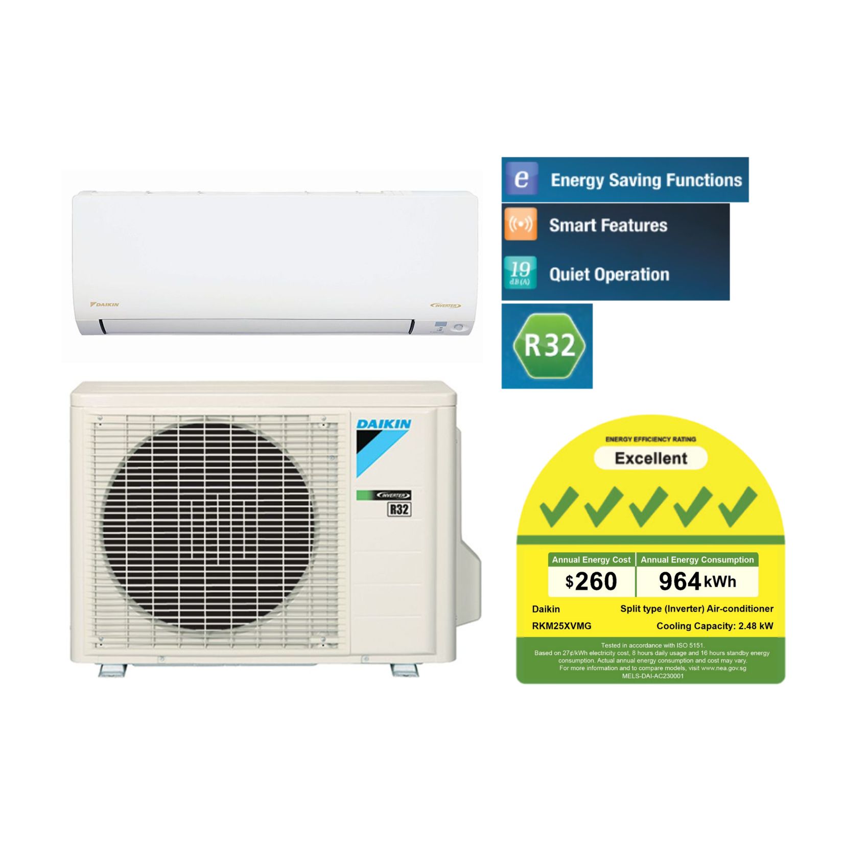 Daikin System 1 AIRCON RKM25XVMG / FTKM25XVMG