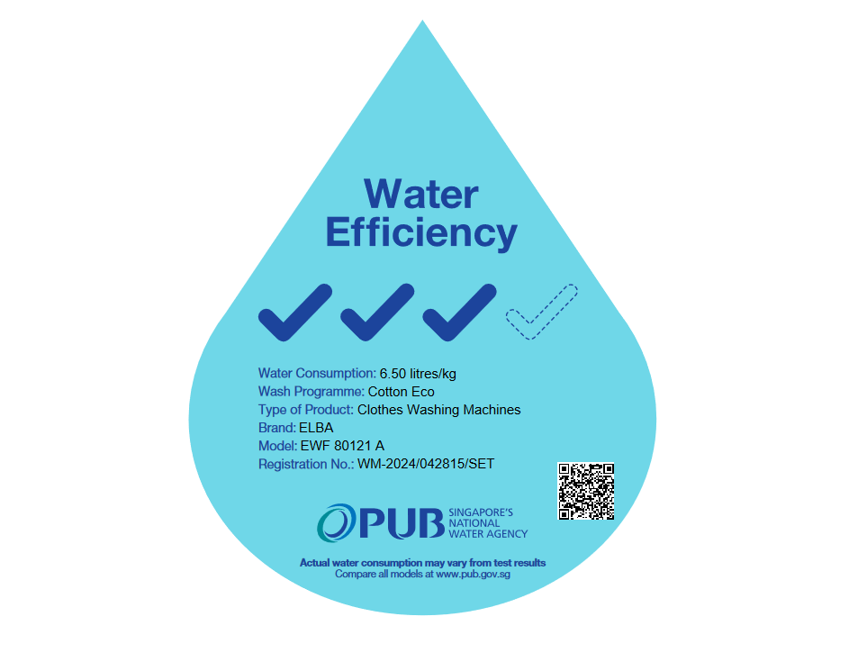 ELBA 8Kg Front Load Washing Machine EWF80121A 