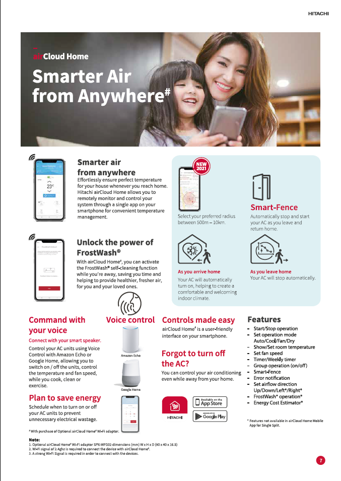 Hitachi System 2 AIRCON RAM-Z23C2MS/ RAK-ZJ10CMS + RAK-ZJ13CMS