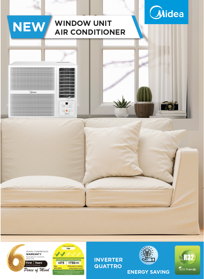 Midea 8,000BTU Window Air conditioner w/ Installation MWAC09PRO