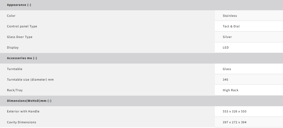 Sharp 42L Microwave Oven with Convection R-94A0(ST)V