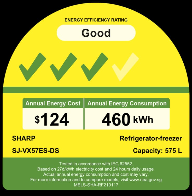 *New* Sharp 567L Multi Door Refrigerator SJ-VX57ES-DS