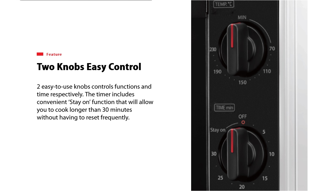 Toshiba TM-MM10DZF(WH) Mini Toaster Oven 10L