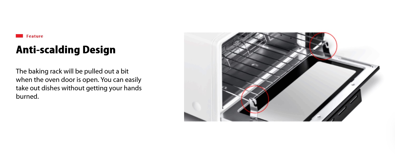 Toshiba TM-MM10DZF(WH) Mini Toaster Oven 10L