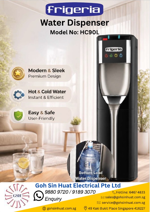 Frigeria HC90L-UFD Floor Standing Bottom Load Bottle Water Dispenser 
