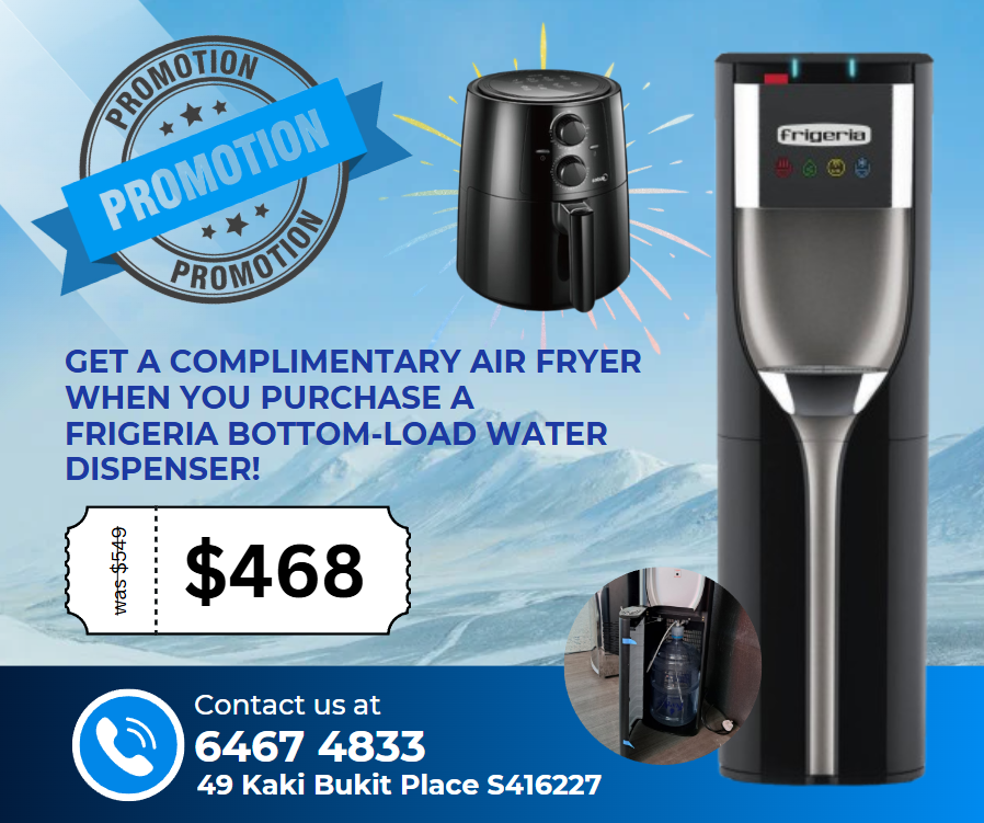Frigeria HC90L-UFD Floor Standing Bottom Load Bottle Water Dispenser - complimentary Air Fryer