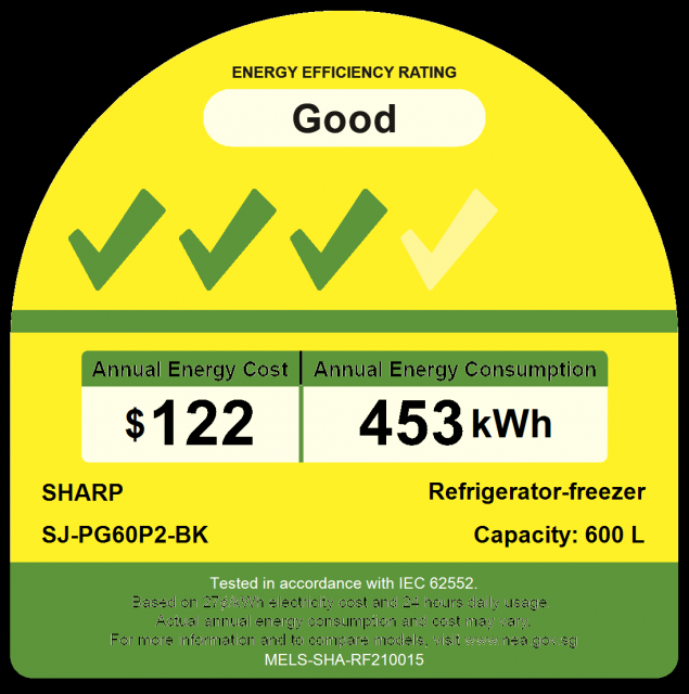 *New* Sharp Grand 600L Top Freezer Refrigerator SJ-PG60P2