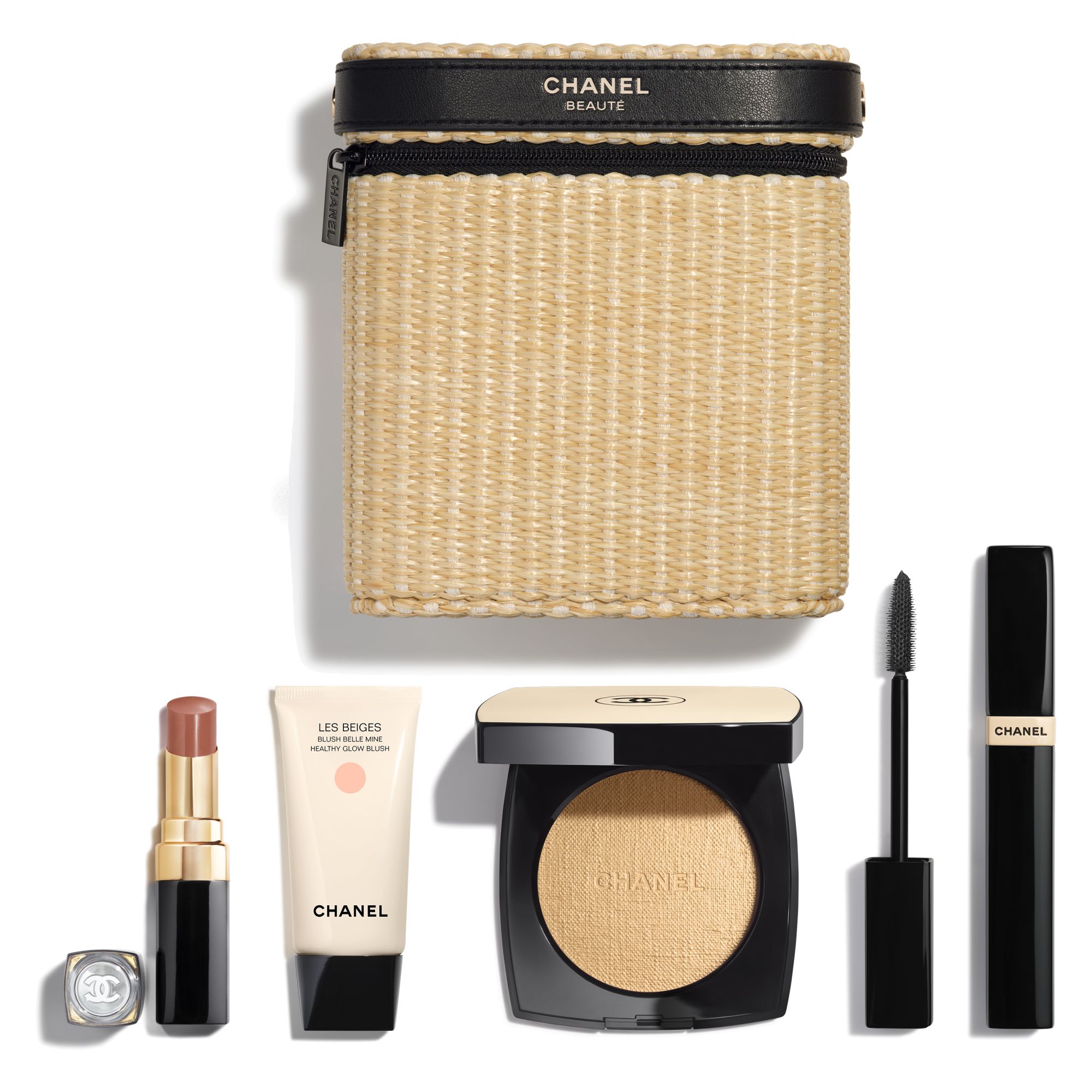 BLUSH DELICE 30ml + MASCARA NOIR 6g + POUDRE LUMIERE D'ETE 8g + ROUGE COCO FLASH SWEET 3g