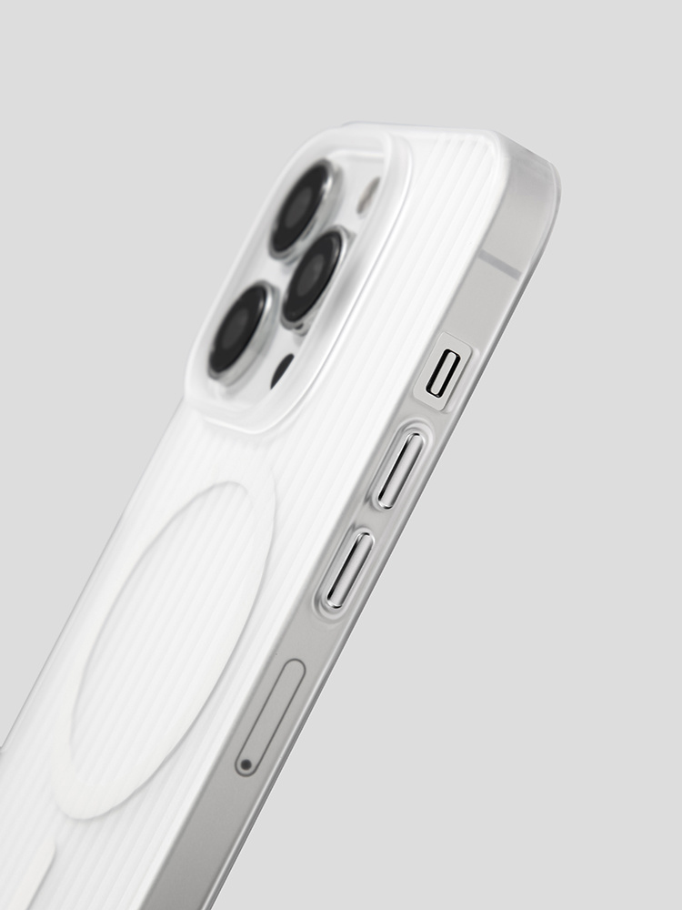 波ストライプ柄 マグセーフ対応iPhoneケース【マット】