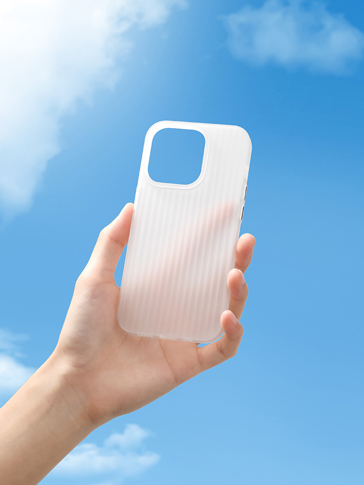 波ストライプ柄 マグセーフ対応iPhoneケース【マット】