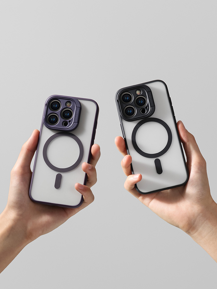 開き窓 スタンド・レンズカバー両用 Magsafe対応 iPhoneケース