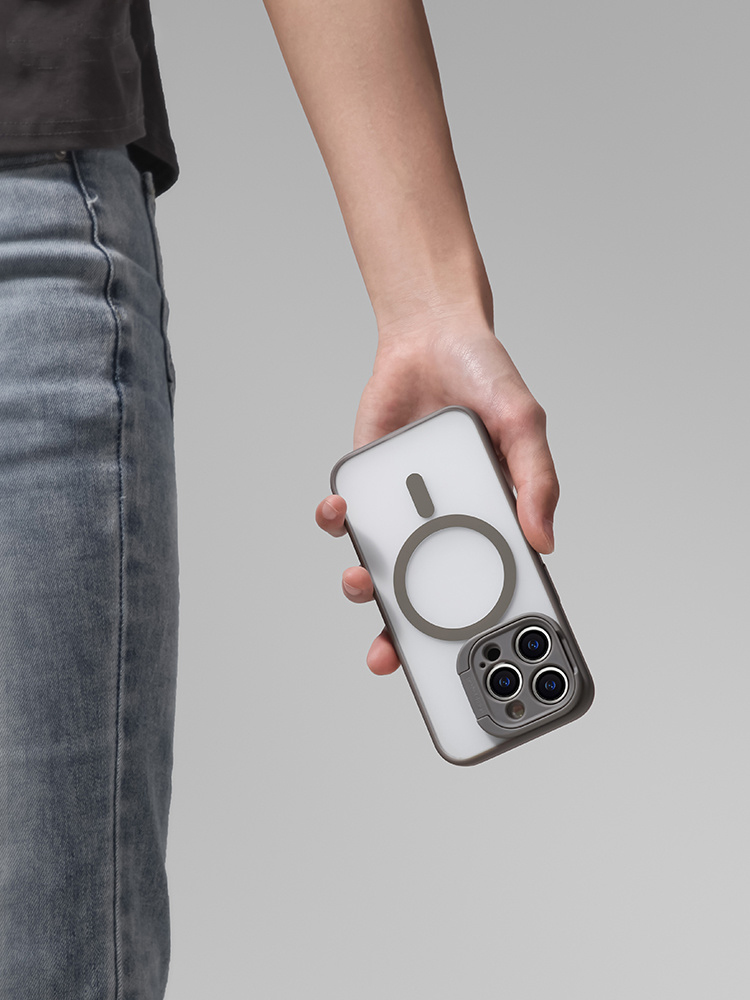 開き窓 スタンド・レンズカバー両用 Magsafe対応 iPhoneケース