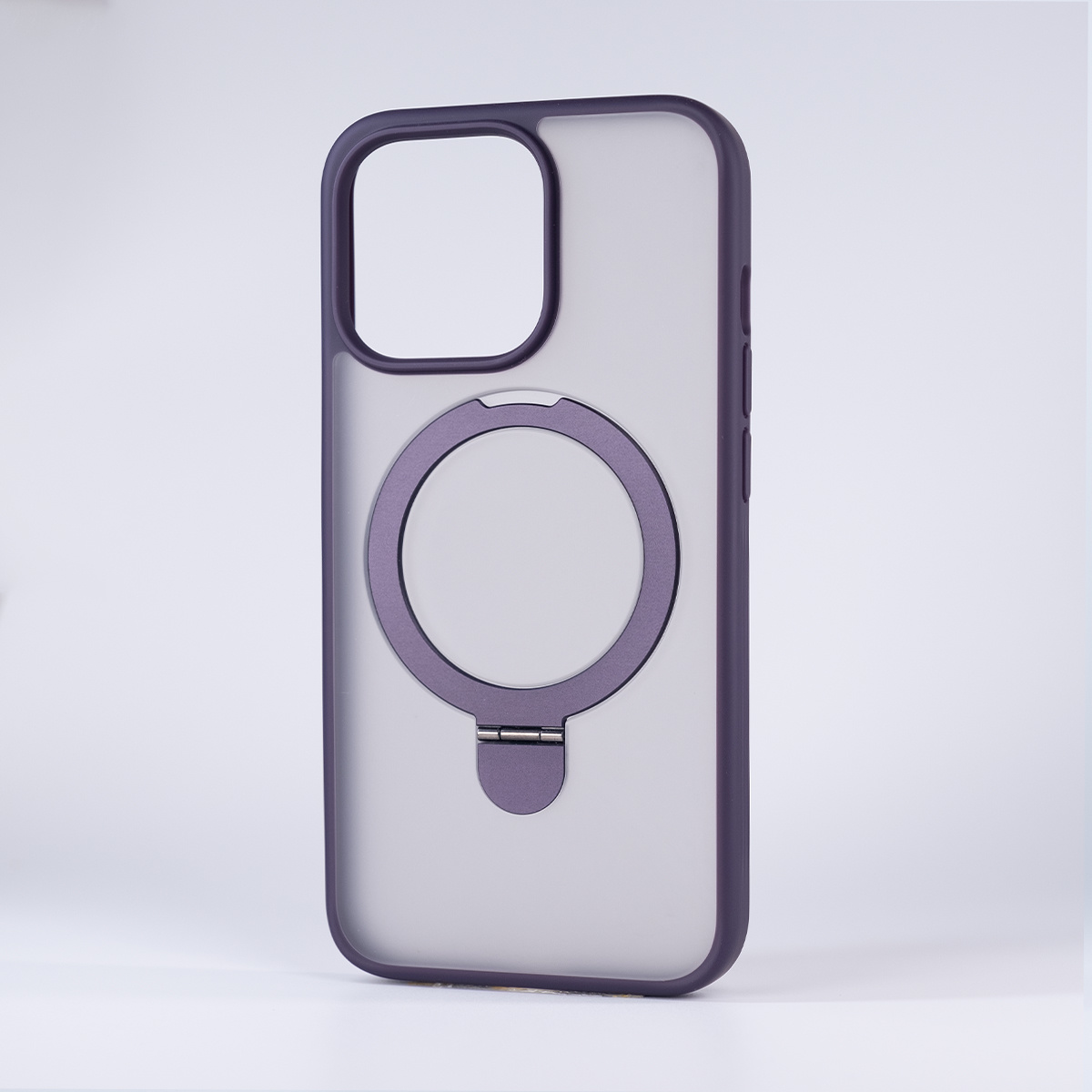 多機能スタンド Magsafe対応 フロスト防指紋iPhoneケース