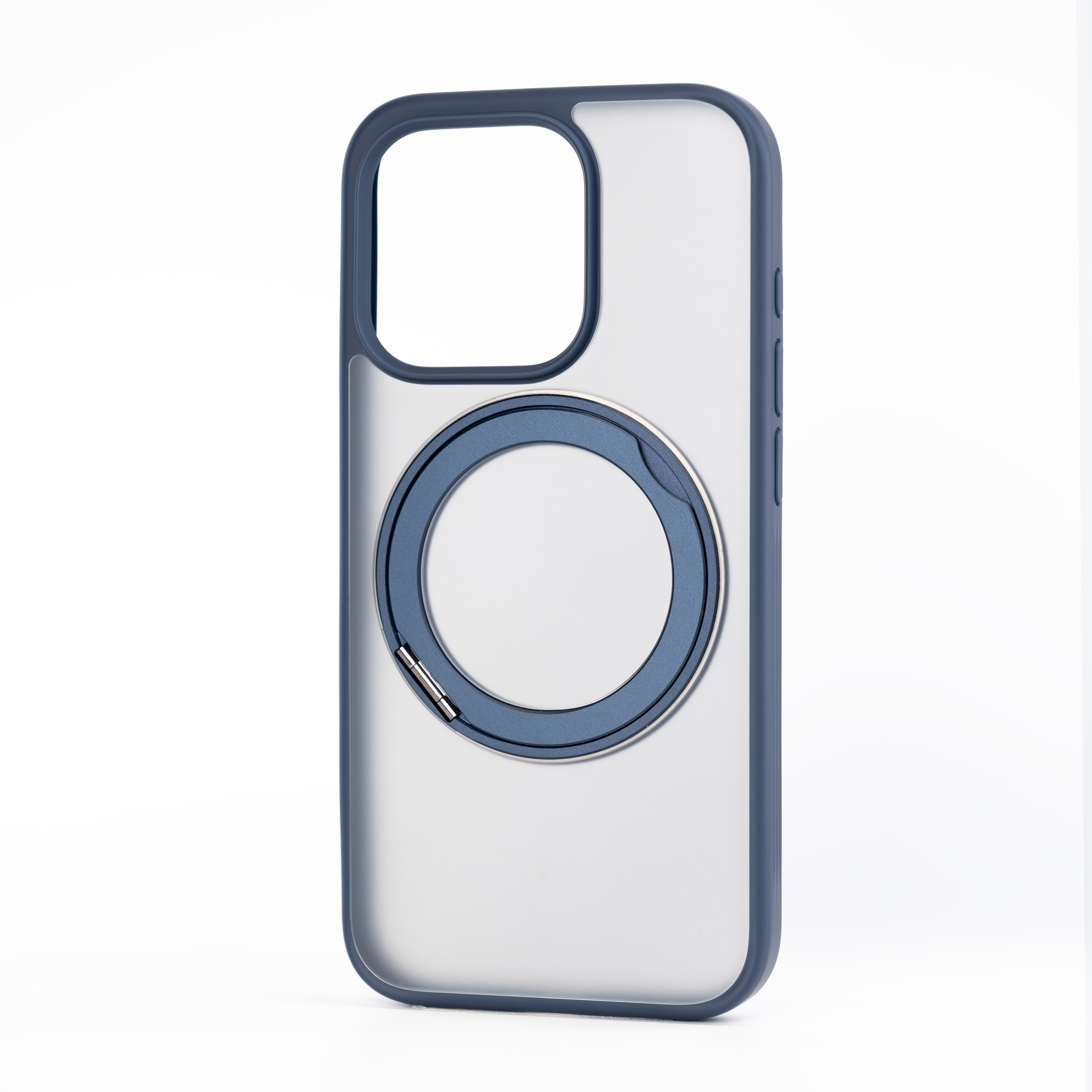 多機能360度回転スタンド Magsafe対応 フロスト防指紋iPhoneケース