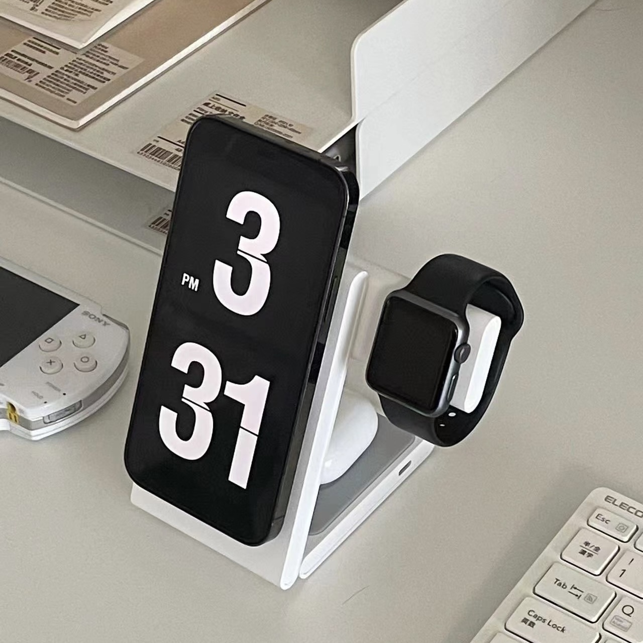 hmcase 3in1折りたたみワイヤレス充電スタンド