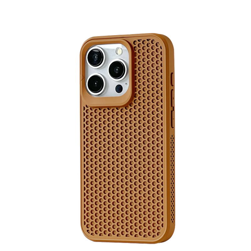 通気性ハニカム構造メッシュ iPhoneケース