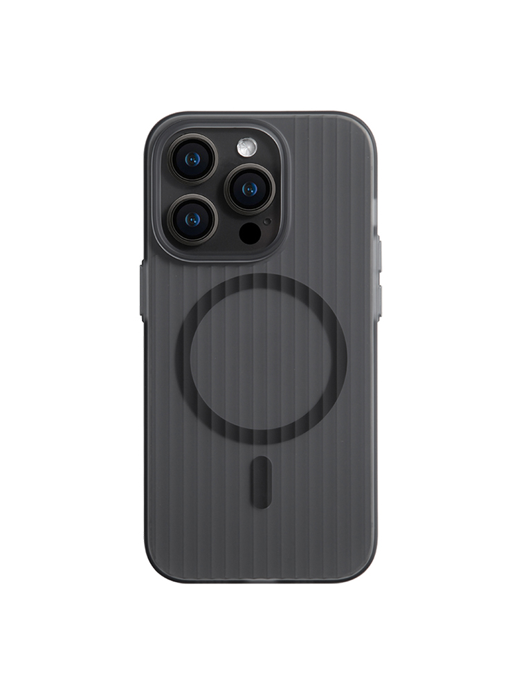 波ストライプ柄 マグセーフ対応iPhoneケース【マット】