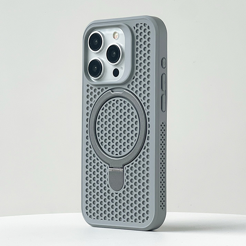 新・通気性メッシュ＋Magsafe対応＋多機能スタンドiPhoneケース