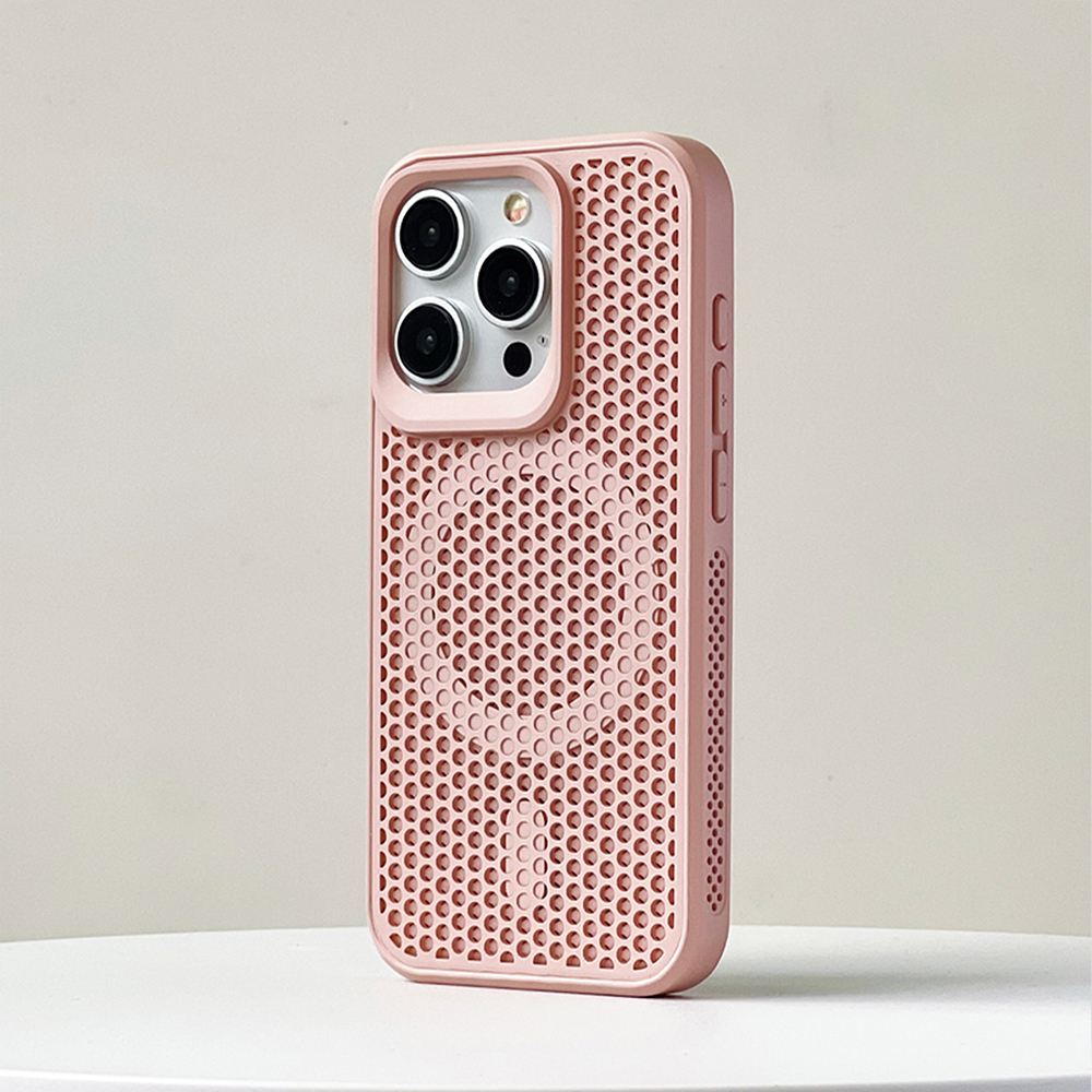 通気性ハニカム構造メッシュ iPhoneケース