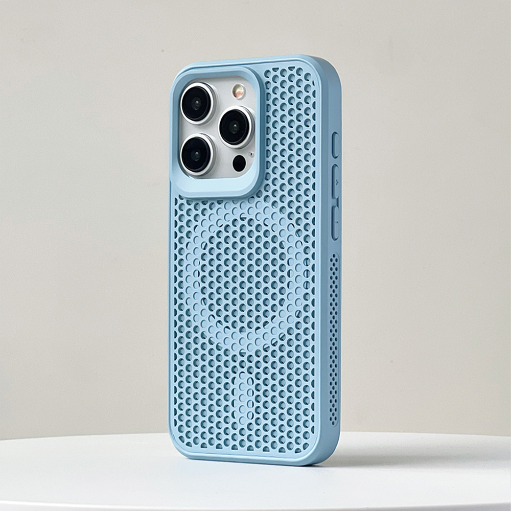 通気性ハニカム構造メッシュ iPhoneケース