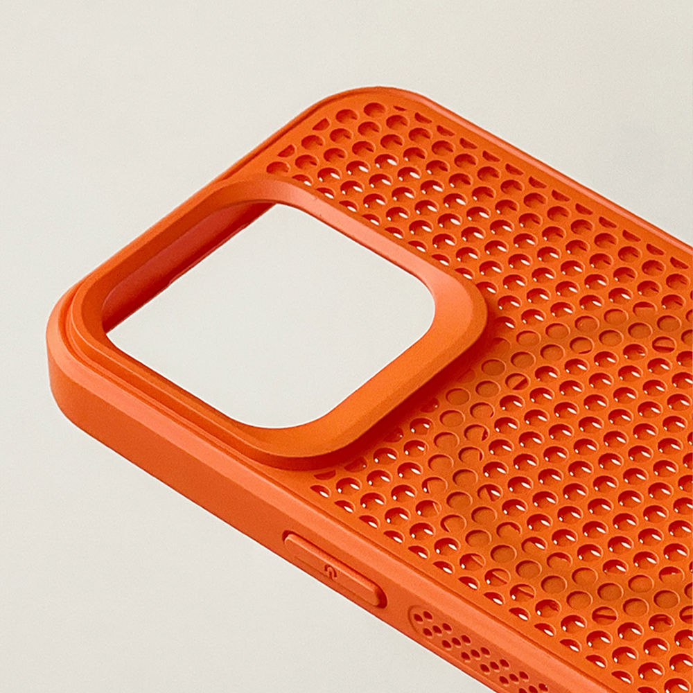 通気性ハニカム構造メッシュ iPhoneケース
