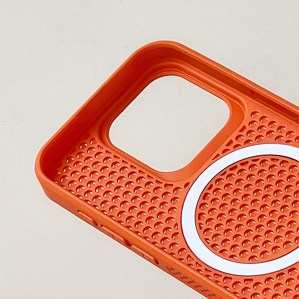 通気性ハニカム構造メッシュ iPhoneケース