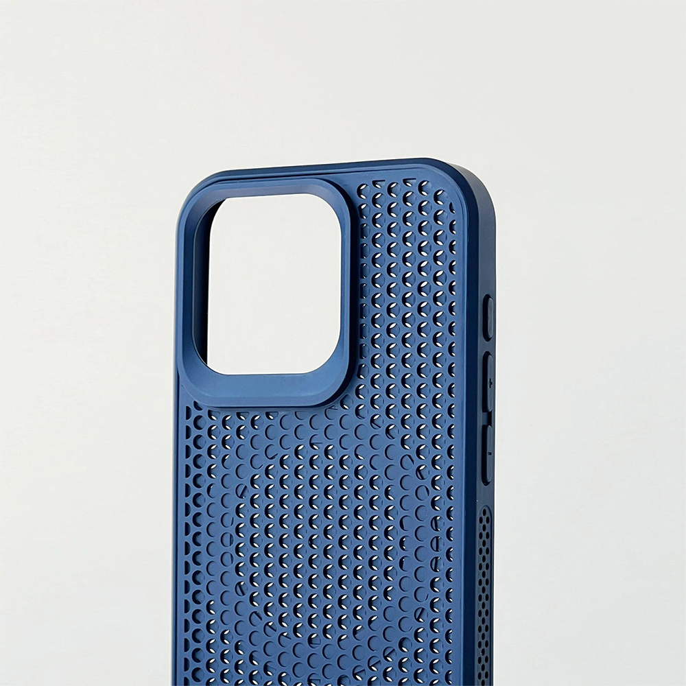 通気性ハニカム構造メッシュ iPhoneケース