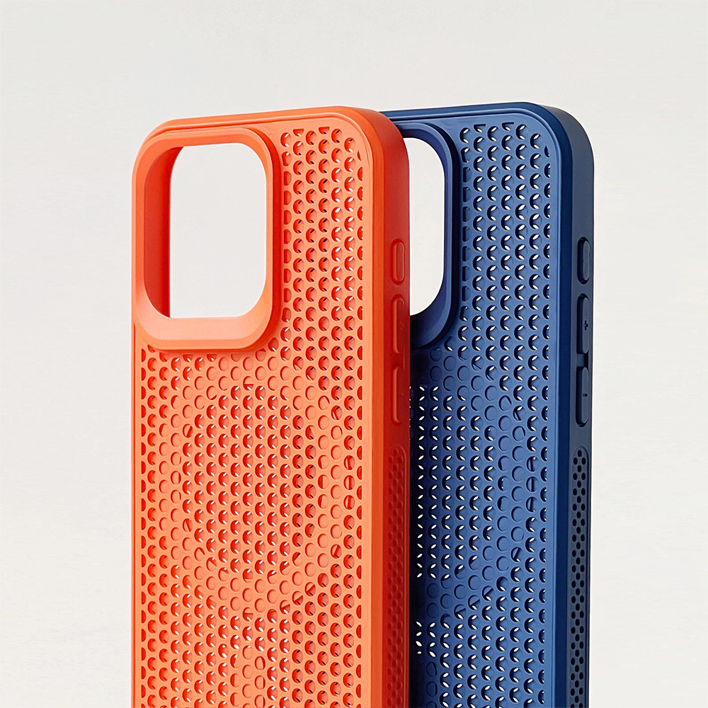 通気性ハニカム構造メッシュ iPhoneケース