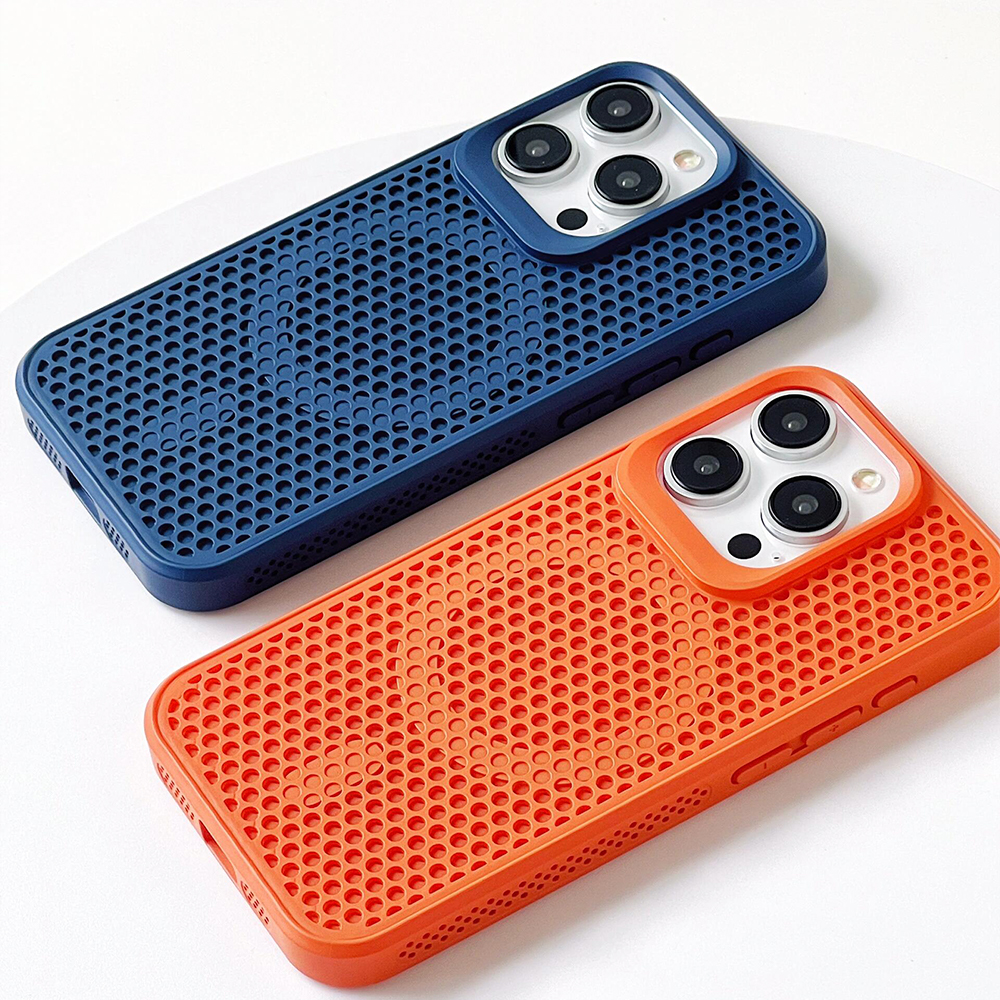 通気性ハニカム構造メッシュ iPhoneケース